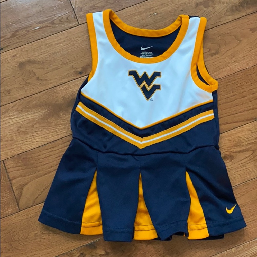 WVU cheerleading outfit. 18 months NIKE
